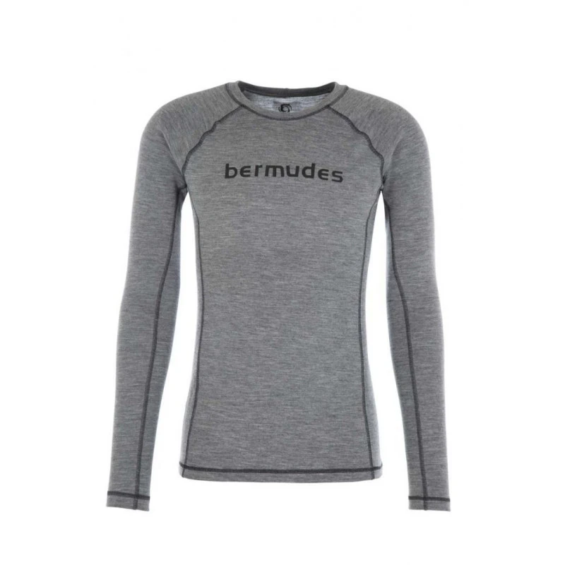 T-shirt Termica In Lana Merinos OLLY - Grigio - BERMUDES 3 T-shirt Termica In Lana Merinos OLLY - Grigio - BERMUDES