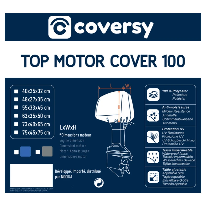 Telo Copri Testa Motore Blu - COVERSY 4 Telo Copri Testa Motore Blu - COVERSY - immagine 2