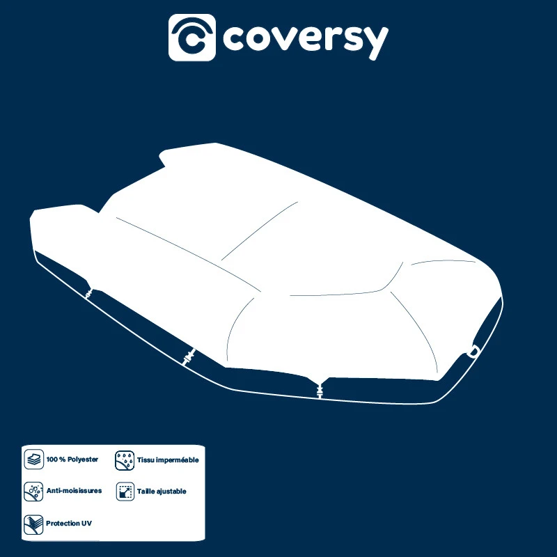 Telo Di Copertura E Protezione Per Tender E Gommonigrigio - COVERSY 9 Telo Di Copertura E Protezione Per Tender E Gommonigrigio - COVERSY - immagine 7