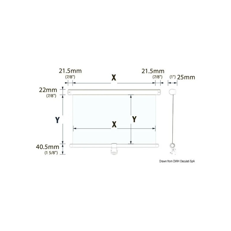 Tenda Avvolgibile Oceanair 340 X 280 Mm Cassetta Rullo Bianca 5 Tenda Avvolgibile Oceanair 340 X 280 Mm Cassetta Rullo Bianca - immagine 3