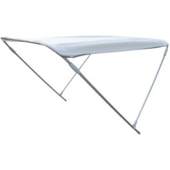 Tendalino In Alluminio Spazzolato 2 Archi - Bianco - ORANGEMARINE - Larghezza 130 Cm