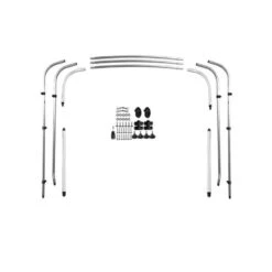 Tendalino 3 Archi In Alluminio Rinforzato Blu Navy - Larghezza 216/230 Cm - Altezza 137 Cm - COVERSY -ORANGEMARINE tendalino 3 archi blu navy larghezza 216230 cm altezza 137 cm coversy 2