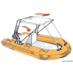 Tendalino Telescopico Per Roll Bar BLU NAVY - OSCULATI -ORANGEMARINE tendalino telescopico per roll bar blu navy 1