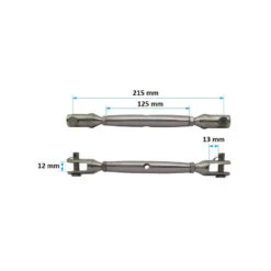 Tenditore Acciaio Inox 12 Mm -ORANGEMARINE tenditore acciaio inox 12 mm 1