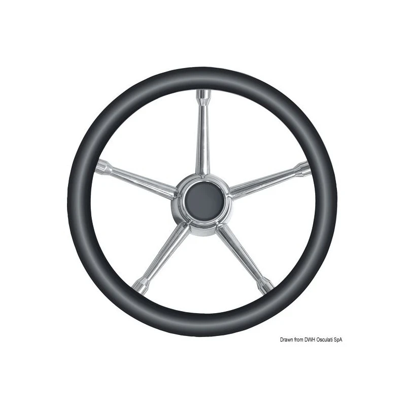 Timone Con Raggi In Acciaio Inox Modello A 350mm 3 Timone Con Raggi In Acciaio Inox Modello A 350mm