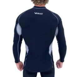 Top Unisex HYDROFLEX Nero Grigio VAIKOBI -ORANGEMARINE top ml hydroflex sous couche hydrophobe noir gris vaikobi 4