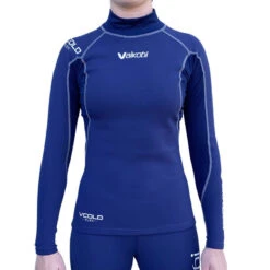 Top Unisex VCOLD FLEX Top Blu Navy VAIKOBI -ORANGEMARINE top ml vcold flex sous couche bleu marine vaikobi 3