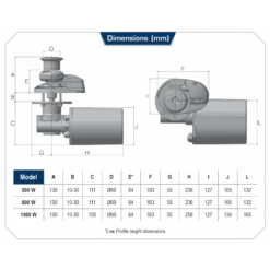 Salpa Ancora Verticale X1 Nero 800w 6 Mm Catena - Lofrans -ORANGEMARINE verricello verticale x1 nero 800w catena di 6 mm lofrans 1