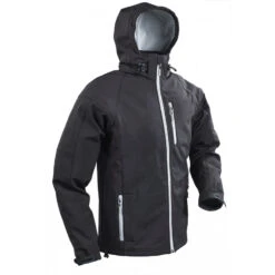 Giacca Softshell Da Donna Con Cappuccio Nera Plastimo 10 Giacca Softshell Da Donna Con Cappuccio Nera Plastimo -ORANGEMARINE veste softshell capuche femme noir plastimo 2