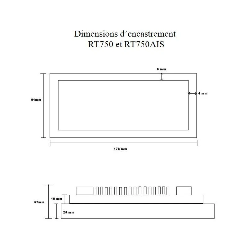 VHF Fisso RT750 AIS V2 Con Antenna GPS Integrata - NAVICOM 4 VHF Fisso RT750 AIS V2 Con Antenna GPS Integrata - NAVICOM - immagine 2