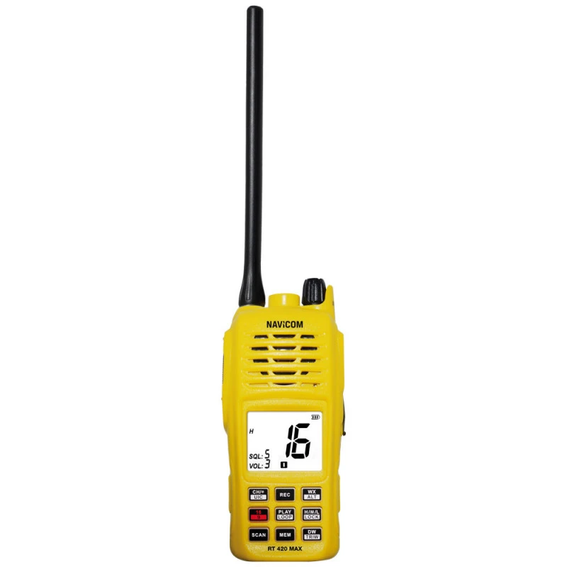 VHF Portatile RT420 MAX - NAVICOM 3 VHF Portatile RT420 MAX - NAVICOM