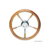 Volante Inox+mogano 350mm -ORANGEMARINE volante inoxmogano 350mm