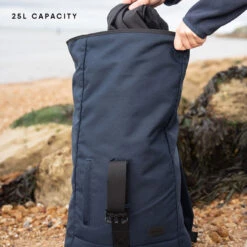 Zaino Roll Top In Tela Da 25 Litri Navy - Musto -ORANGEMARINE zaino 20 litri tela roll top navy musto 7