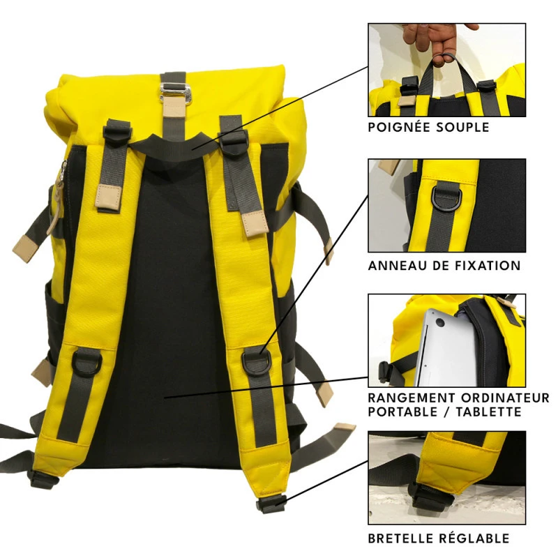 Zaino Cardinal 25L Roll Top - Howzit 5 Zaino Cardinal 25L Roll Top - Howzit - immagine 3