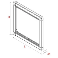 Zanzariera Per Passo Uomo OPAL Mod. 04 - GOIOT